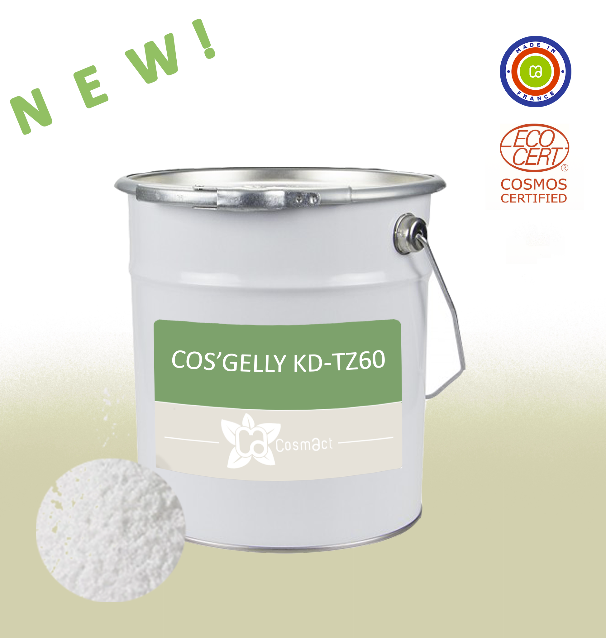 Lire la suite à propos de l’article COS’GELLY®KD-TZ60-DISPERSION GELIFIEE DE TIO2 ET ZNO COSMOS