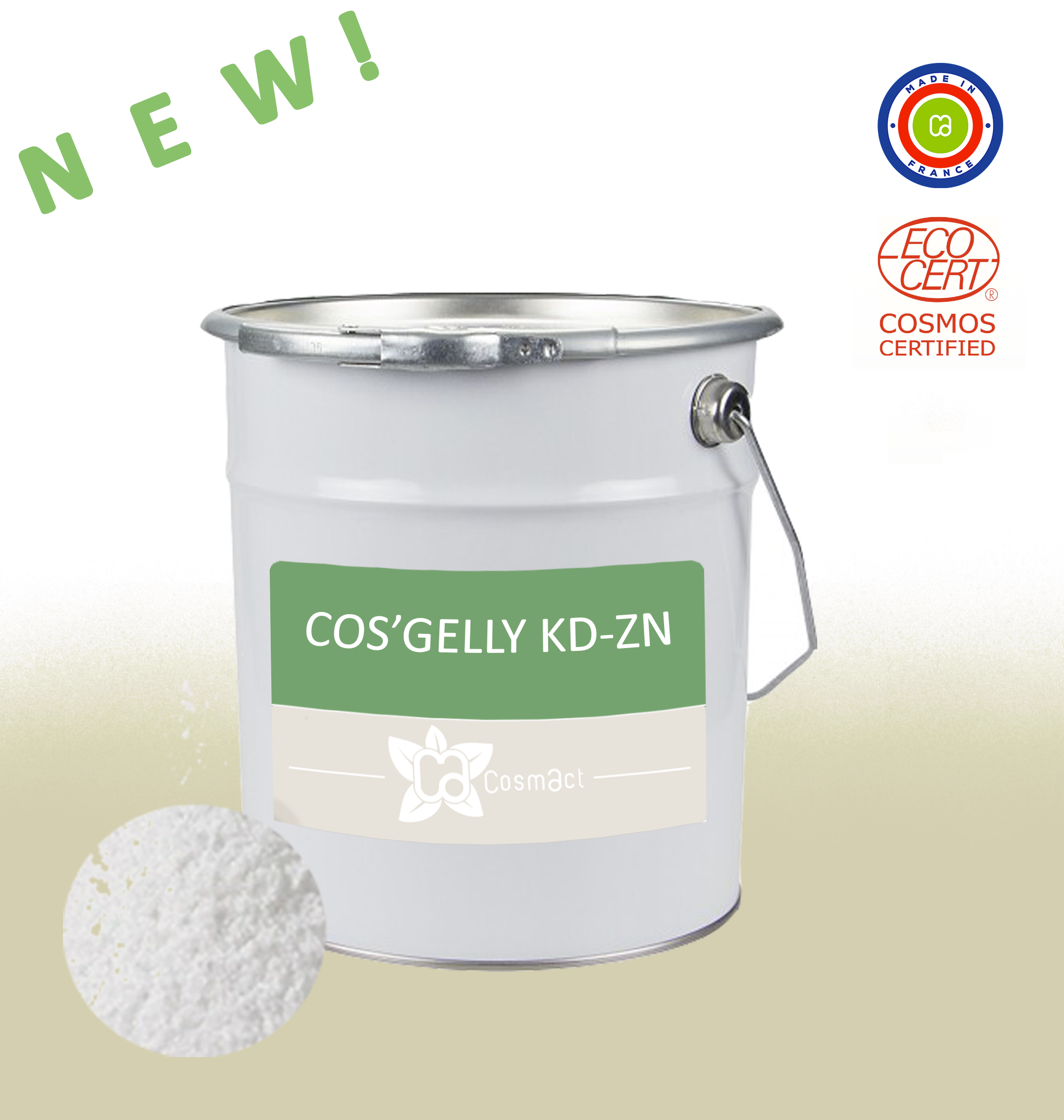 Lire la suite à propos de l’article COS’GELLY®KD-ZN-DISPERSION GELIFIEE DE ZNO COSMOS