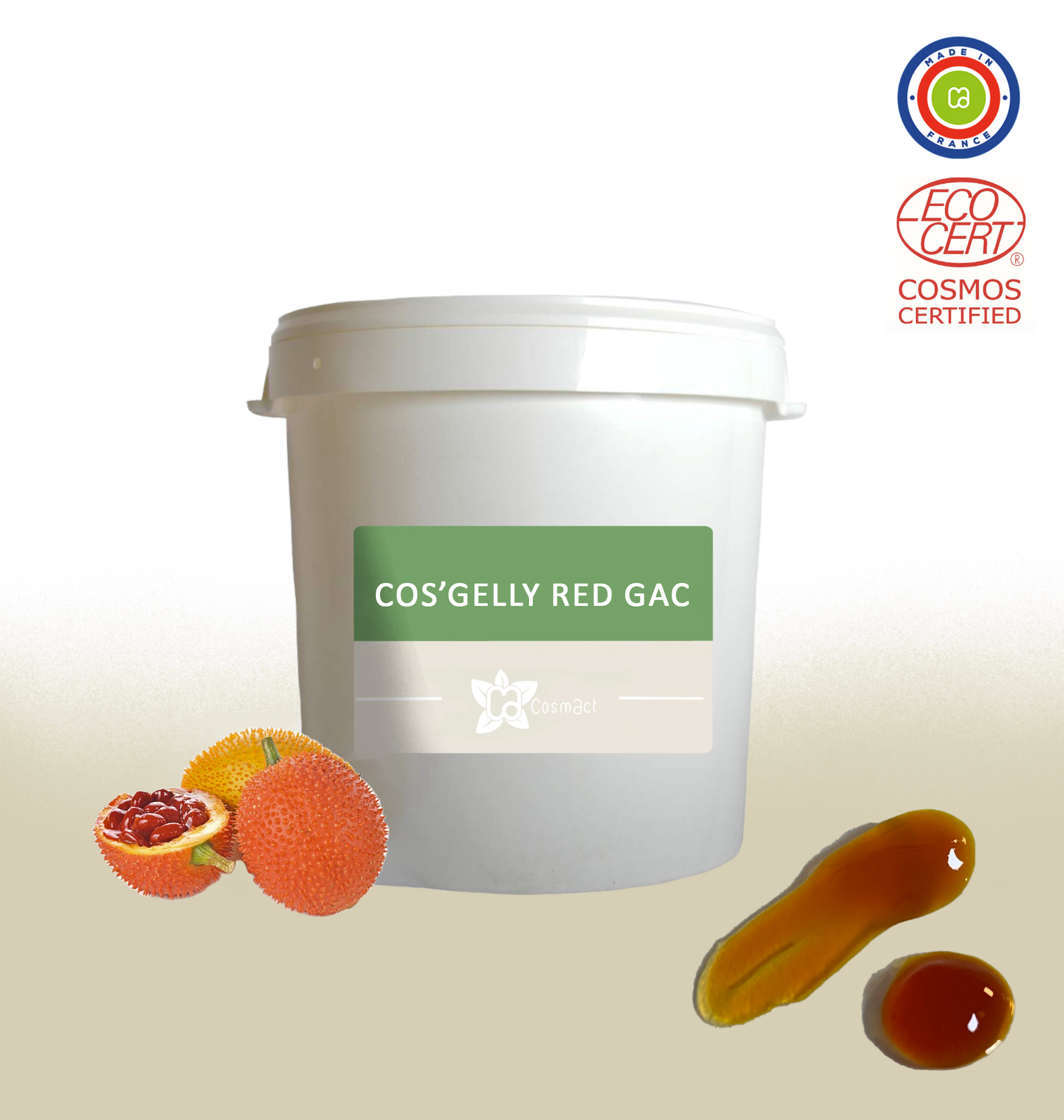 Lire la suite à propos de l’article COS’GELLY®RED GAC – BASE GELIFIEE D’HUILE DE GAC BIO COSMOS